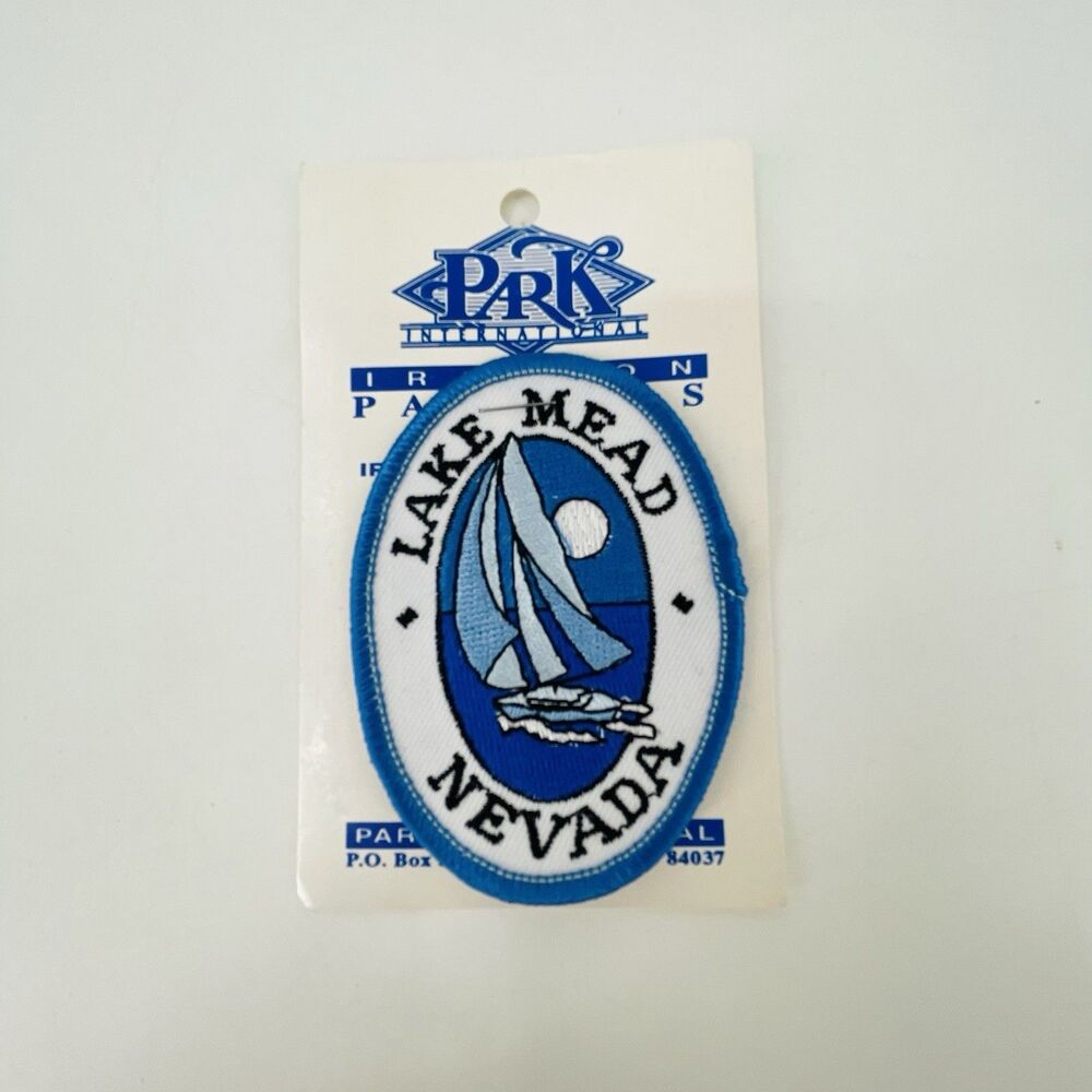 Vtg Lake Mead Nevada Travel Patch Park International Sailboat Souvenir NOS